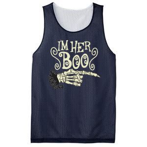 Funny Halloween I'm Her Boo Matching Couple Shirts Mesh Reversible Basketball Jersey Tank