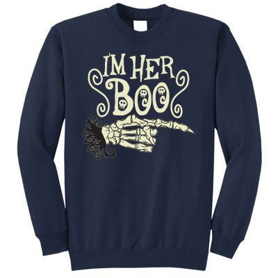 Funny Halloween I'm Her Boo Matching Couple Shirts Tall Sweatshirt