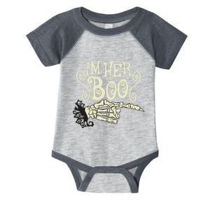 Funny Halloween I'm Her Boo Matching Couple Shirts Infant Baby Jersey Bodysuit