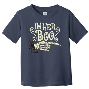 Funny Halloween I'm Her Boo Matching Couple Shirts Toddler T-Shirt