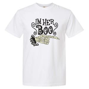 Funny Halloween I'm Her Boo Matching Couple Shirts Garment-Dyed Heavyweight T-Shirt