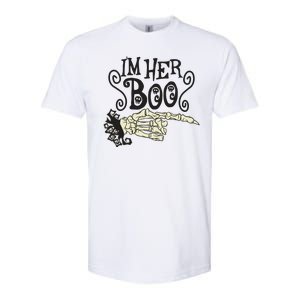 Funny Halloween I'm Her Boo Matching Couple Shirts Softstyle CVC T-Shirt