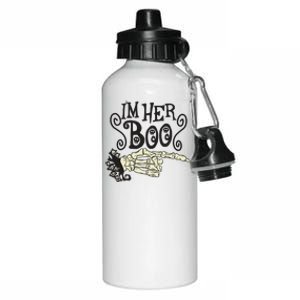 Funny Halloween I'm Her Boo Matching Couple Shirts Aluminum Water Bottle 