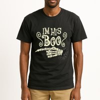 Funny Halloween I'm His Boo Matching Couple Shirts Tall T-Shirt