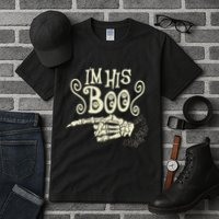 Funny Halloween I'm His Boo Matching Couple Shirts Tall T-Shirt