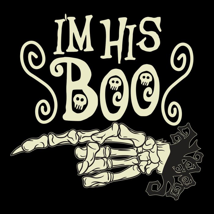 Funny Halloween I'm His Boo Matching Couple Shirts Tall T-Shirt