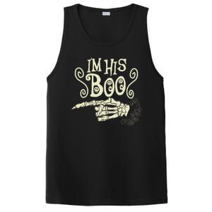 Funny Halloween I'm His Boo Matching Couple Shirts PosiCharge Competitor Tank