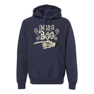 Funny Halloween I'm His Boo Matching Couple Shirts Premium Hoodie