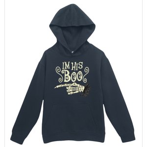 Funny Halloween I'm His Boo Matching Couple Shirts Urban Pullover Hoodie