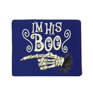 Funny Halloween I'm His Boo Matching Couple Shirts Mousepad