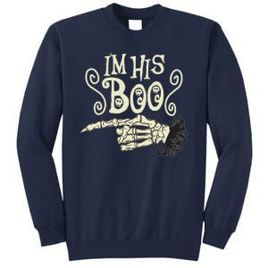 Funny Halloween I'm His Boo Matching Couple Shirts Tall Sweatshirt