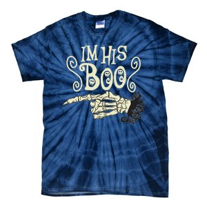 Funny Halloween I'm His Boo Matching Couple Shirts Tie-Dye T-Shirt