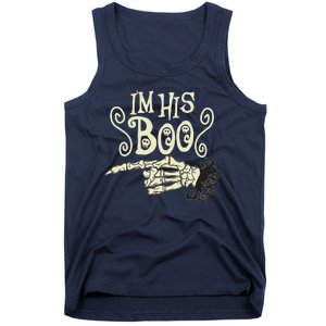 Funny Halloween I'm His Boo Matching Couple Shirts Tank Top