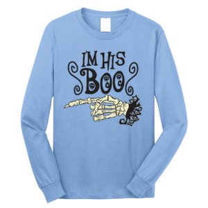 Funny Halloween I'm His Boo Matching Couple Shirts Long Sleeve Shirt