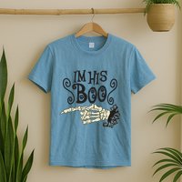 Funny Halloween I'm His Boo Matching Couple Shirts T-Shirt