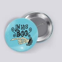 Funny Halloween I'm His Boo Matching Couple Shirts Button