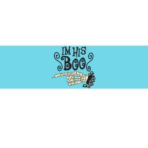 Funny Halloween I'm His Boo Matching Couple Shirts Bumper Sticker