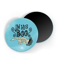 Funny Halloween I'm His Boo Matching Couple Shirts Magnet