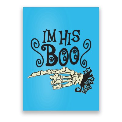 Funny Halloween I'm His Boo Matching Couple Shirts Poster