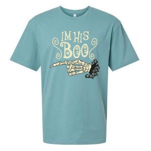 Funny Halloween I'm His Boo Matching Couple Shirts Sueded Cloud Jersey T-Shirt