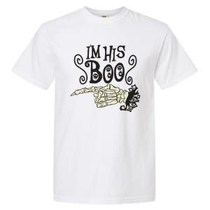 Funny Halloween I'm His Boo Matching Couple Shirts Garment-Dyed Heavyweight T-Shirt