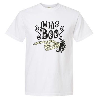 Funny Halloween I'm His Boo Matching Couple Shirts Garment-Dyed Heavyweight T-Shirt