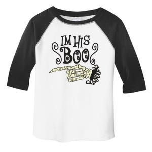 Funny Halloween I'm His Boo Matching Couple Shirts Toddler Fine Jersey T-Shirt