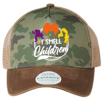 Funny Halloween I Smell Children Legacy Tie Dye Trucker Hat