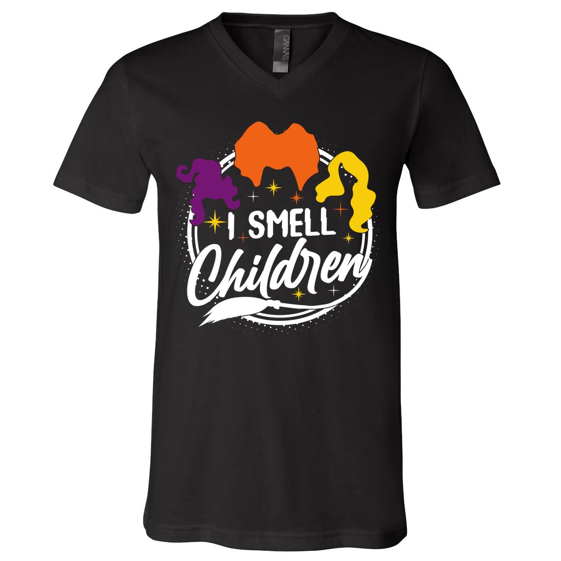 Funny Halloween I Smell Children V-Neck T-Shirt