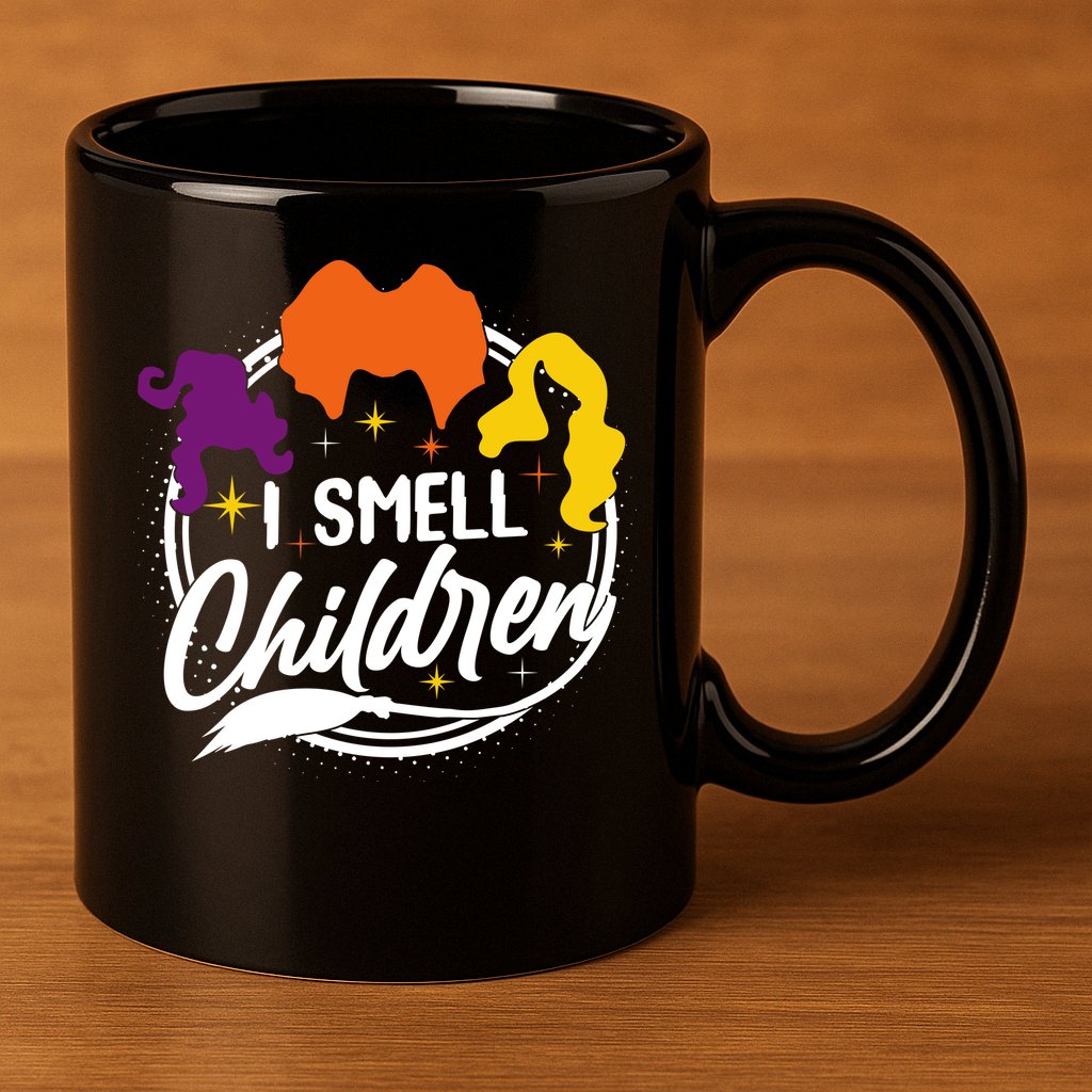 Funny Halloween I Smell Children 11oz C Handle Ceramic Mug