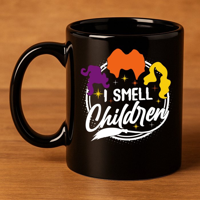 Funny Halloween I Smell Children 11oz C Handle Ceramic Mug