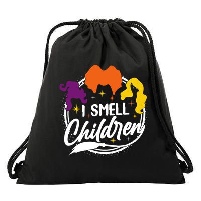 Funny Halloween I Smell Children Drawstring Bag
