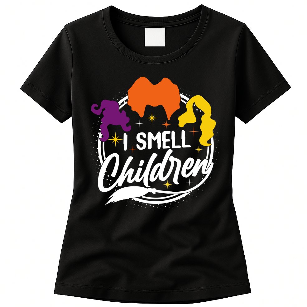 Funny Halloween I Smell Children Womens T-Shirt