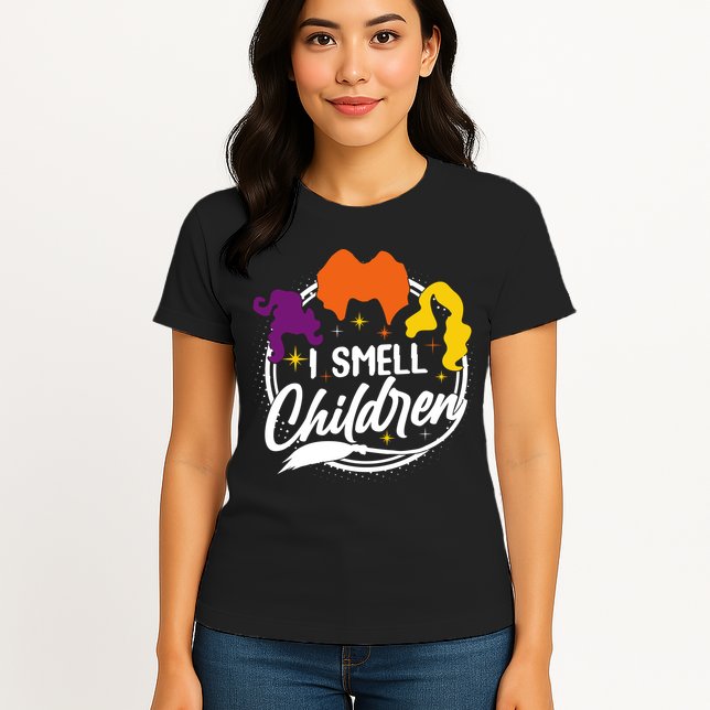 Funny Halloween I Smell Children Womens T-Shirt