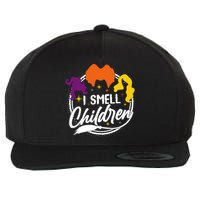 Funny Halloween I Smell Children Wool Snapback Cap