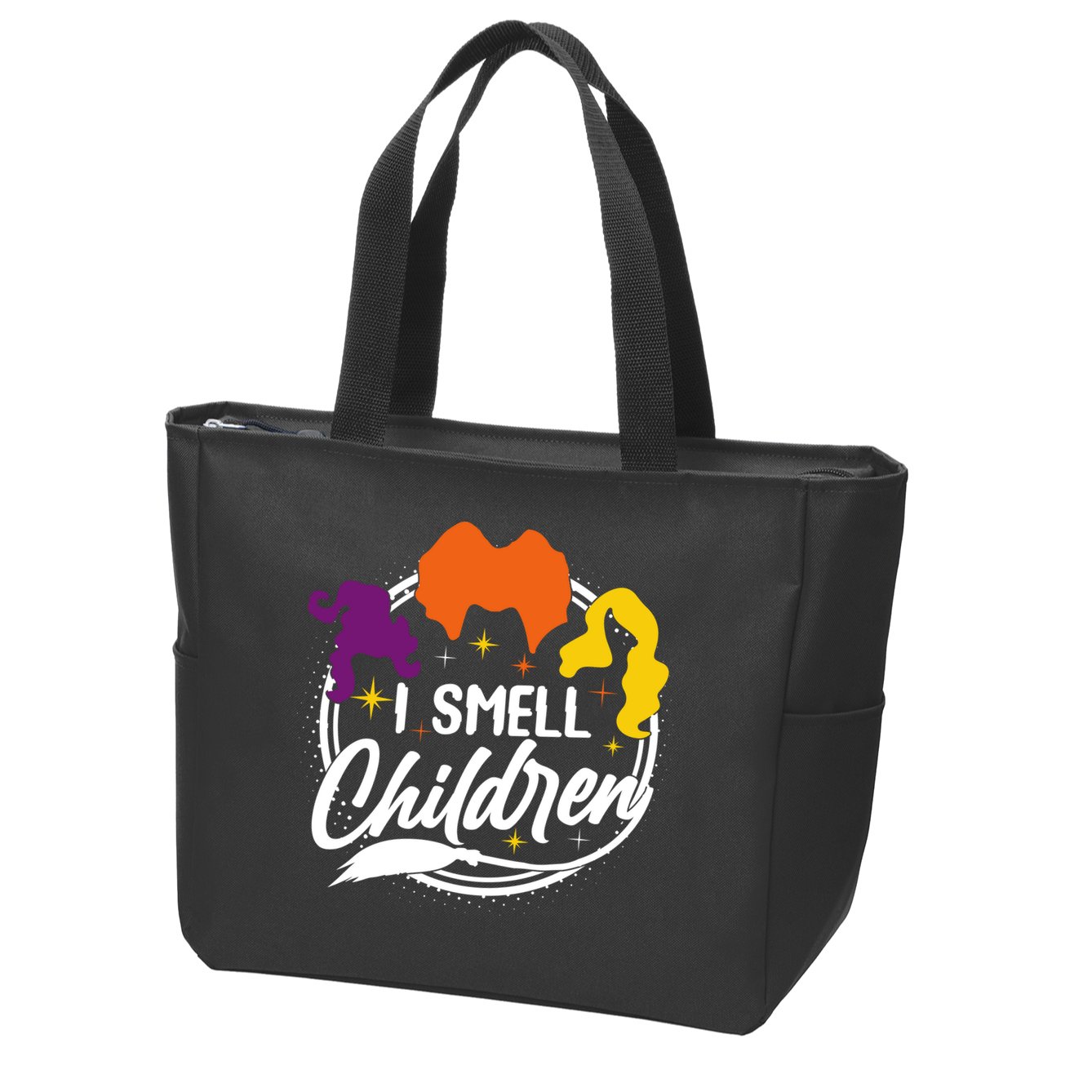 Funny Halloween I Smell Children Zip Tote Bag