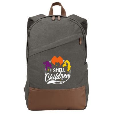 Funny Halloween I Smell Children Cotton Canvas Backpack