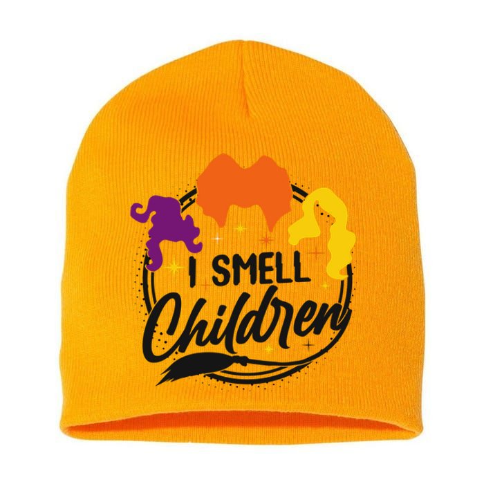 Funny Halloween I Smell Children Short Acrylic Beanie