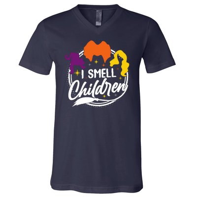 Funny Halloween I Smell Children V-Neck T-Shirt