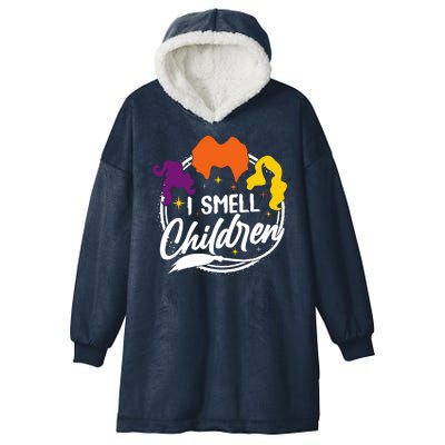 Funny Halloween I Smell Children Hooded Wearable Blanket