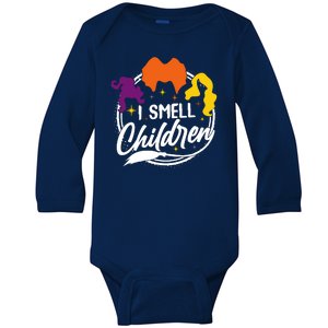 Funny Halloween I Smell Children Baby Long Sleeve Bodysuit