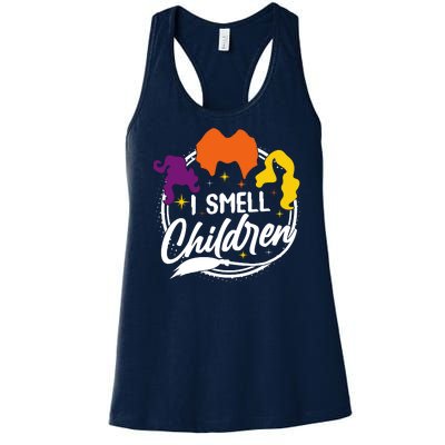 Funny Halloween I Smell Children Women's Racerback Tank