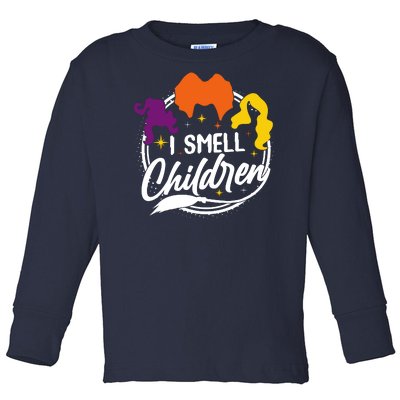 Funny Halloween I Smell Children Toddler Long Sleeve Shirt