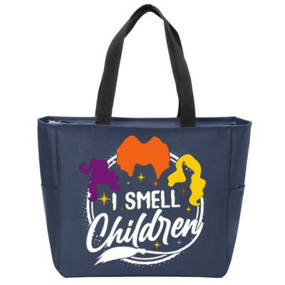 Funny Halloween I Smell Children Zip Tote Bag