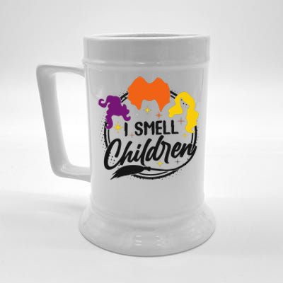 Funny Halloween I Smell Children Beer Stein