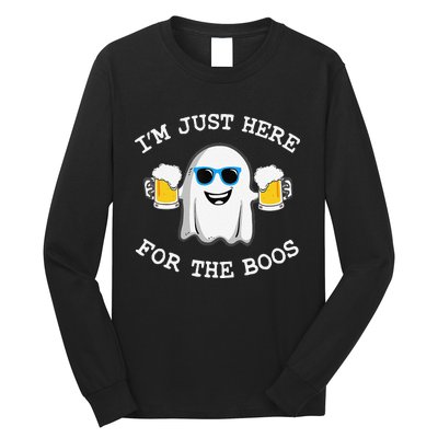 Funny Halloween IM Just Here For Boos Long Sleeve Shirt