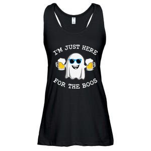 Funny Halloween IM Just Here For Boos Ladies Essential Flowy Tank