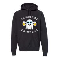 Funny Halloween IM Just Here For Boos Premium Hoodie