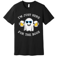 Funny Halloween IM Just Here For Boos Premium T-Shirt