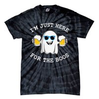 Funny Halloween IM Just Here For Boos Tie-Dye T-Shirt